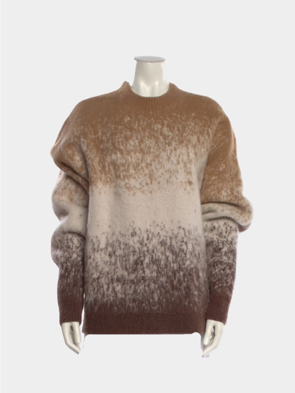 NWT MadHappy Brown Ombre Llama Crewneck Sweater